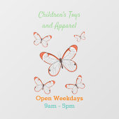 Tekening van de cartoon van de brillenglyter raamsticker (Vel)