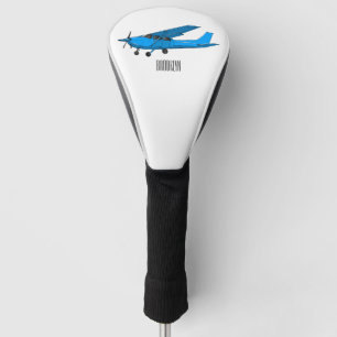 Tekening van de cartoon van vast vliegtuig golfheadcover