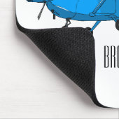 Tekening van de cartoon van vast vliegtuig muismat (Hoek)