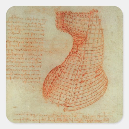 Tekening van de gistingsmachine voor het irrigatie vierkante sticker (Voorkant)