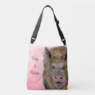 Tekening van de piggy-slangen en de pastel van Kis Crossbody Tas