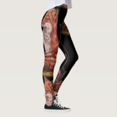 Tekening van de "Red Fox Animal Art" Leggings (Rechts)