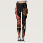 Tekening van de "Red Fox Animal Art" Leggings (Voorkant)