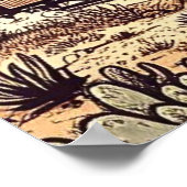 tekening van de stuurstoomtrein poster (Hoek)