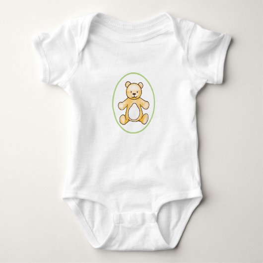 Tekening van de  teddybeer romper (Voorkant)