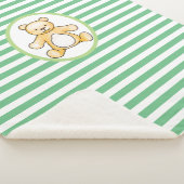 Tekening van de  teddybeer sherpa deken (3/4)