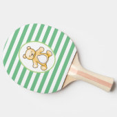 Tekening van de  teddybeer tafeltennisbatje (Zijkant)