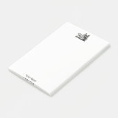 tekening van de trekbaan van de Wilde Boer Post-it® Notes (Schuin)