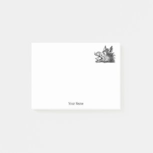 tekening van de trekbaan van de Wilde Boer Post-it® Notes