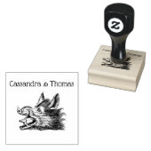  tekening van de trekbaan van de Wilde Boer Rubberstempel (Gestempeld)