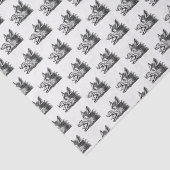  tekening van de trekbaan van de Wilde Boer Tissuepapier (Detail)