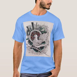 Tekening van duurduivenkunst t-shirt