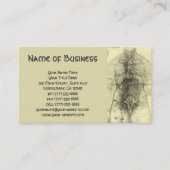 Tekening van een damesromp door Leonardo da Vinci Visitekaartje (Voorkant)