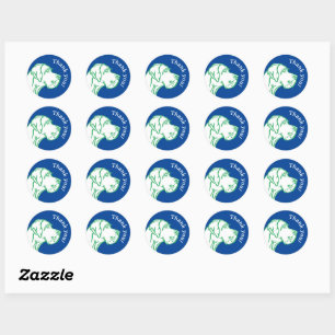 Tekening van een Deense dog Ronde Sticker