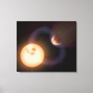 Tekening van een kunstenaar 2 canvas afdruk