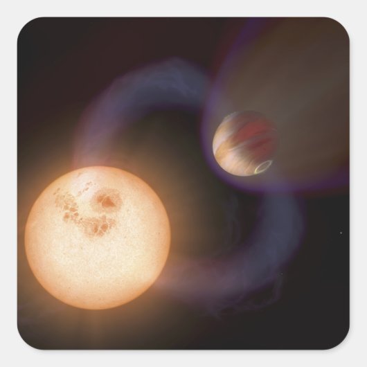 Tekening van een kunstenaar 2 vierkante sticker (Voorkant)