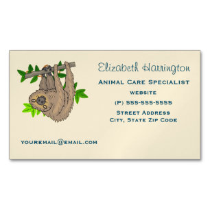 Tekening van een sleuf ondersteboven magnetisch visitekaartje