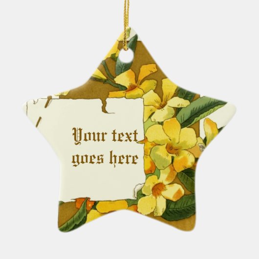  tekening van geel jasmijn ornament (Voorkant)