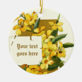  tekening van geel jasmijn ornament (Voorkant)