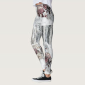  tekening van gnomen in de sneeuw leggings (Links)