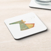 Tekening van halfvoltooide Kimono Bier Onderzetter (Linkerzijde)