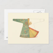 Tekening van halfvoltooide Kimono Briefkaart (Voorkant / Achterkant)