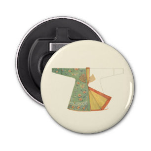 Tekening van halfvoltooide Kimono Button Flesopener