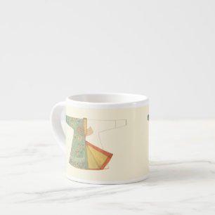 Tekening van halfvoltooide Kimono Espresso Kop