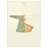 Tekening van halfvoltooide Kimono Klembord (Achterkant)