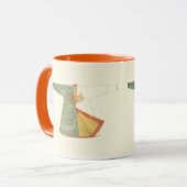 Tekening van halfvoltooide Kimono Mok (Voorkant links)