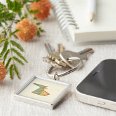 Tekening van halfvoltooide Kimono Sleutelhanger (Zijkant)