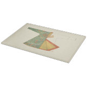 Tekening van halfvoltooide Kimono Snijplank (Hoek)