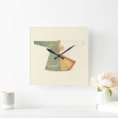 Tekening van halfvoltooide Kimono Vierkante Klok (Huis)