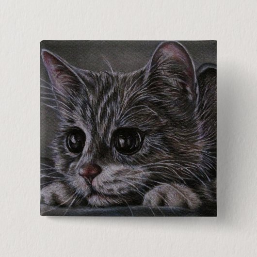 Tekening van het Kat op de Button (Voorkant)