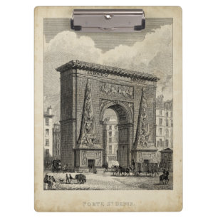 Tekening van het Monument van Porte Saint-Denis Klembord
