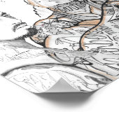 Tekening van homies op een poster (Hoek)