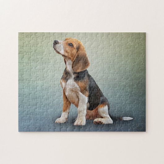 Tekening van hond Beagle 7 Legpuzzel (Horizontaal)