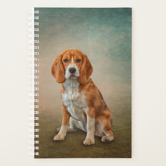 Tekening van hond Beagle Planner (Voorkant)
