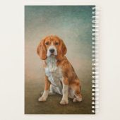 Tekening van hond Beagle Planner (Achterkant)