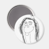 Tekening van je kind - Moederdag Cadeaus Magneet (Voorkant / Achterkant)