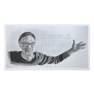 Tekening van Michael Dooley door Midge Foto Afdruk