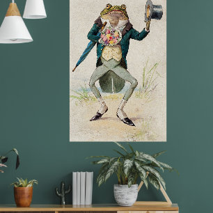 Tekening van pad poster