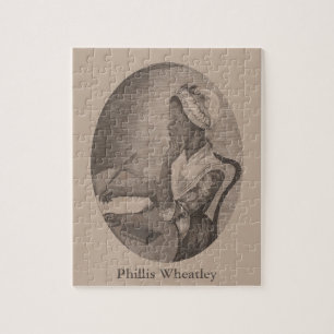  tekening van Poet Phillis Wheatley Legpuzzel