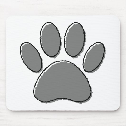 Tekening van puppy pupw muismat (Voorkant)