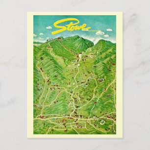 tekening van Stowe Vermont Briefkaart