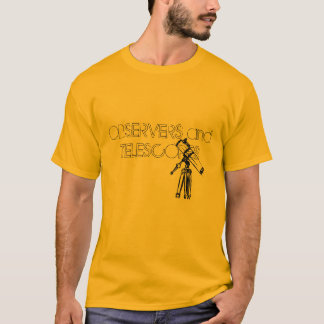 Tekening van telescoop t-shirt