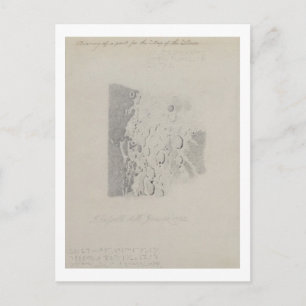 Tekening voor de kaart van de maan, 1794 (potlood 