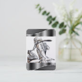 Tekening voor Visitekaartje motorfiets (Staand voorkant)