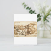 Tekeningen door Leonardo da Vinci Briefkaart (Staand voorkant)