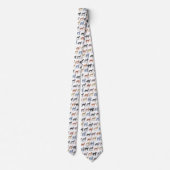  tekeningen van honden van alle soorten niktie stropdas (Achterkant)